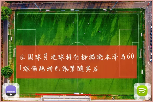 法国球员进球排行榜揭晓本泽马601球领跑姆巴佩紧随其后